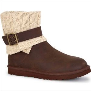 Ugg Shoes | Ugg Cassidee Boots | Color: Brown/Cream | Size: 4G | Dhessinger's Closet